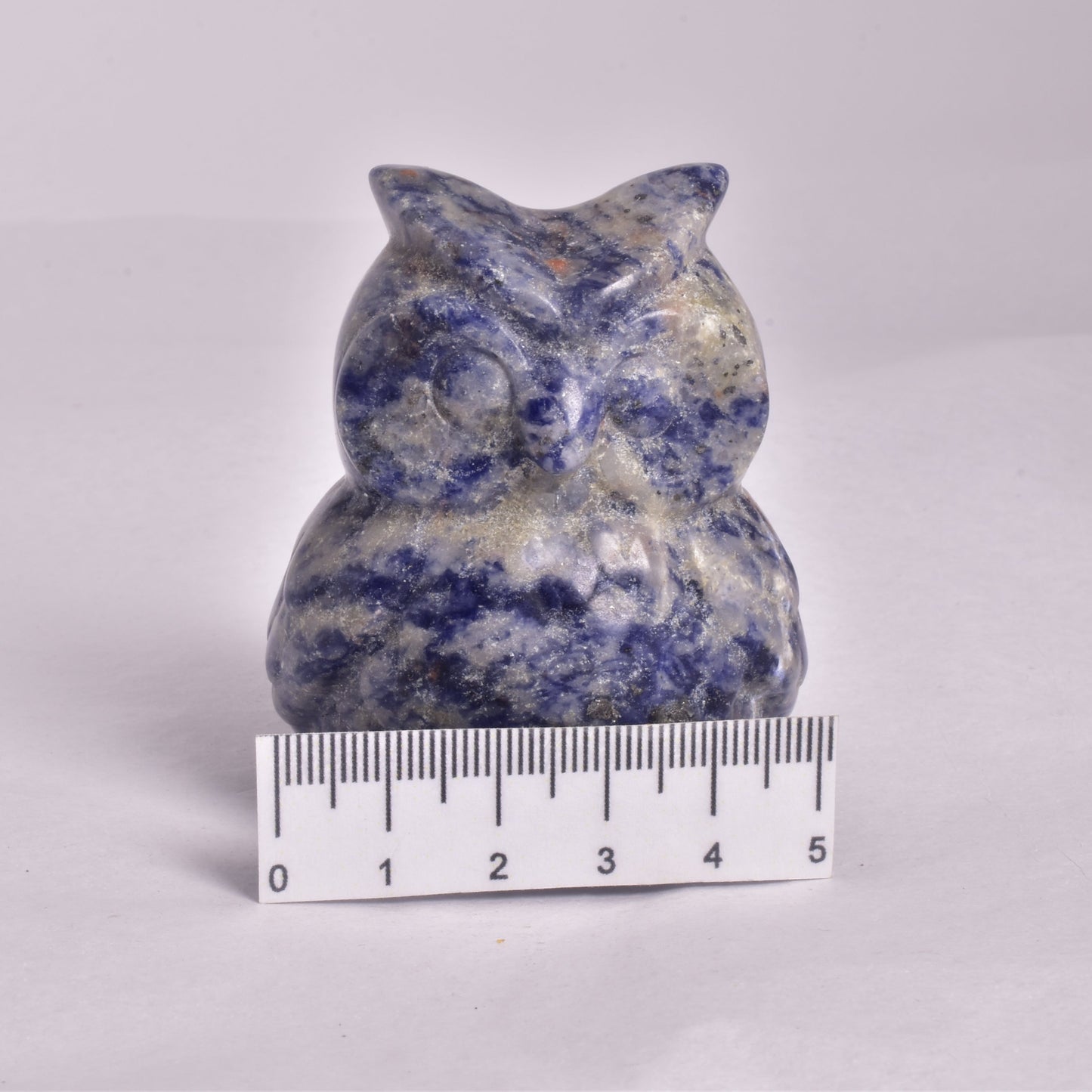 SODALITE OWL CARVING P353