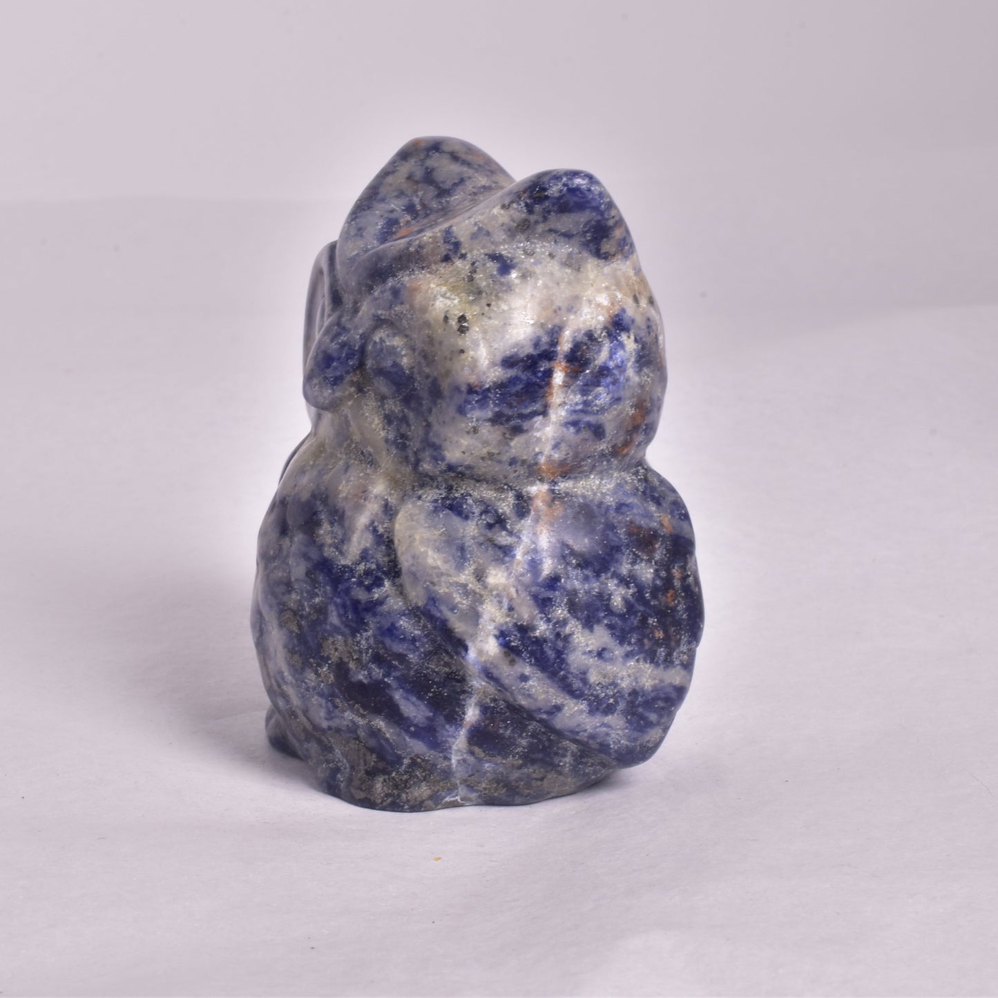 SODALITE OWL CARVING P353