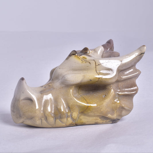 MOOKAITE DRAGON HEAD CARVING P335