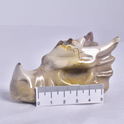 MOOKAITE DRAGON HEAD CARVING P335