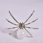 QUARTZ SPHERE ON METAL SPIDER P372