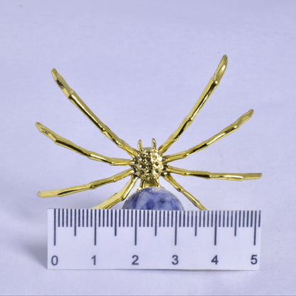 SODALITE SPHERE ON METAL SPIDER P377