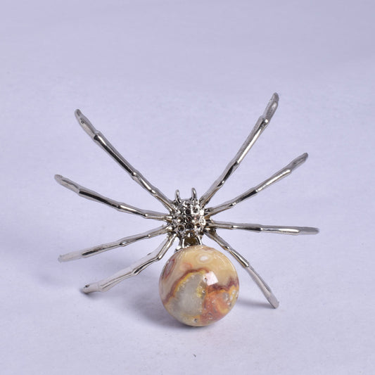 AGATE SPHERE ON METAL SPIDER P370
