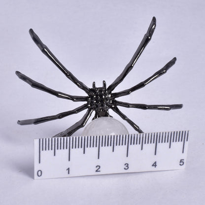 QUARTZ SPHERE ON METAL SPIDER P196