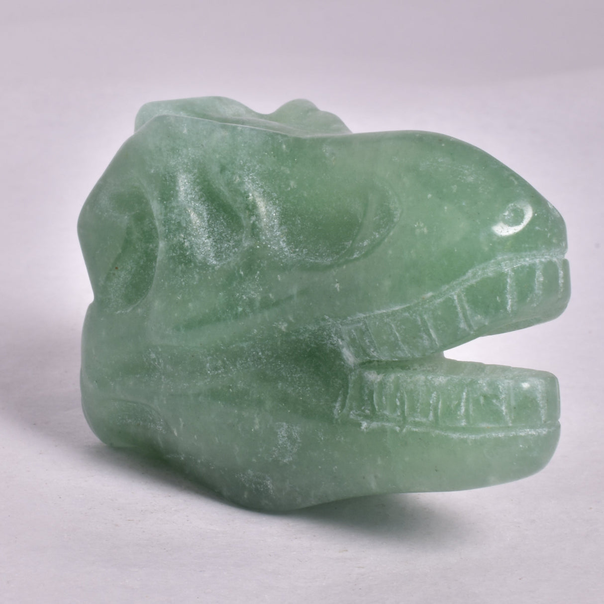 GREEN AVENTURINE T-REX DINOSAUR SKULL P200
