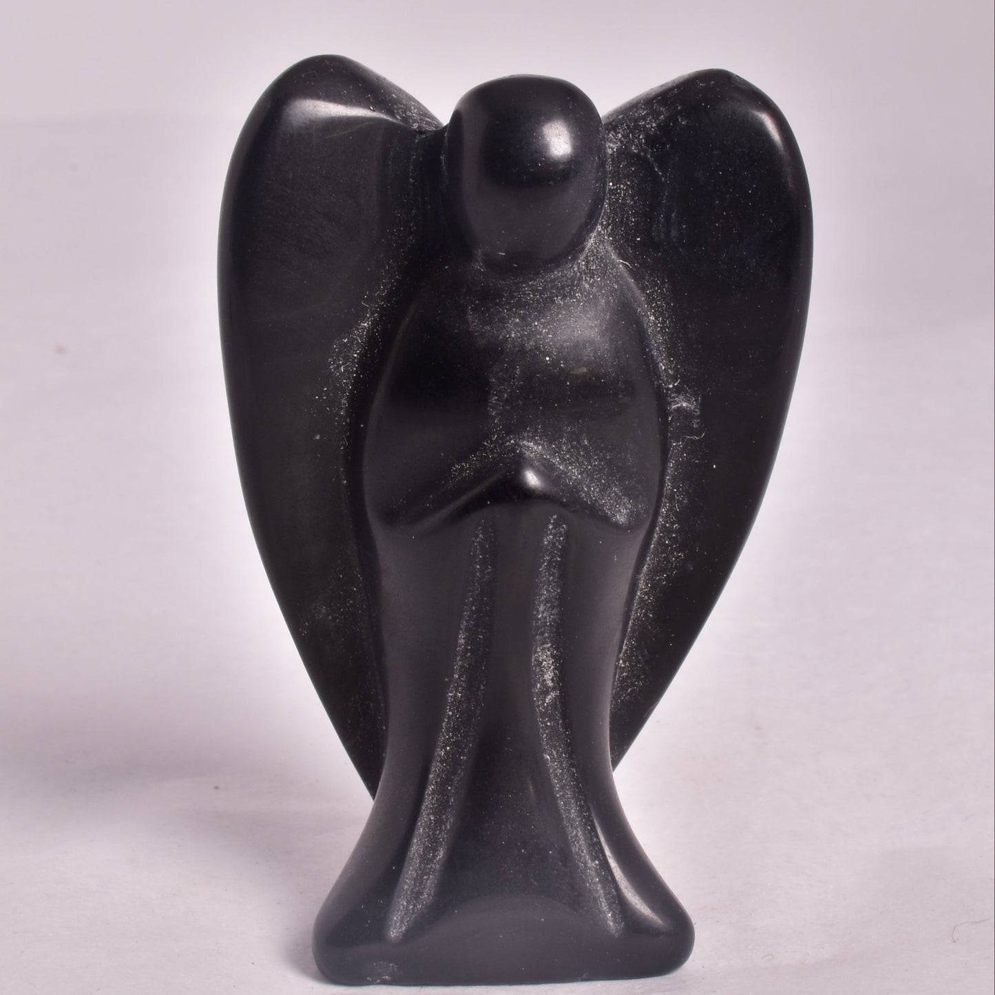 BLACK OBDIDIAN ANGEL CARVING P102
