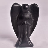 BLACK OBDIDIAN ANGEL CARVING P102