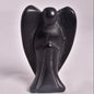BLACK OBDIDIAN ANGEL CARVING P102