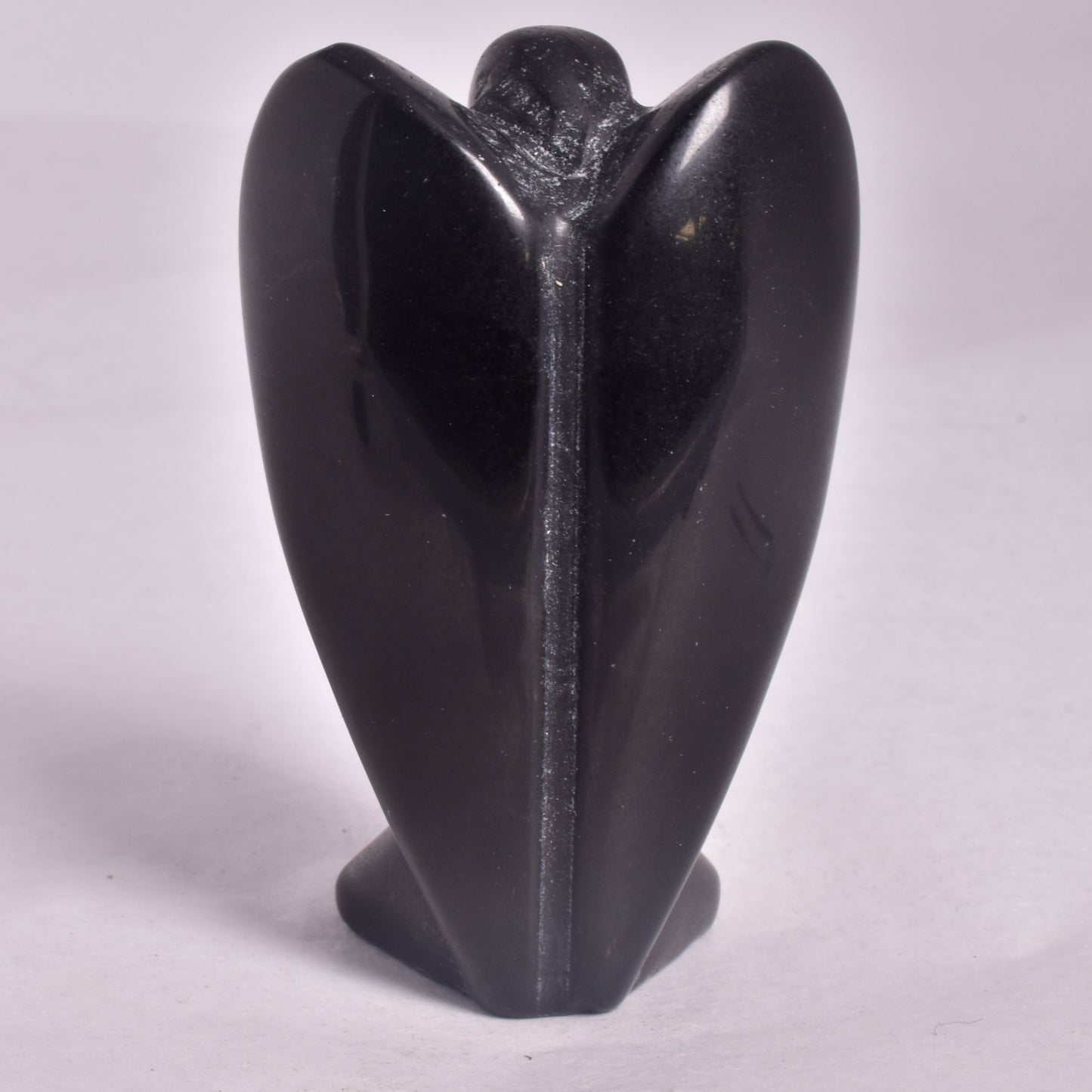 BLACK OBDIDIAN ANGEL CARVING P102