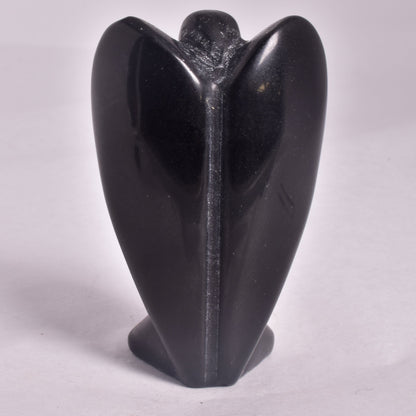 BLACK OBDIDIAN ANGEL CARVING P102