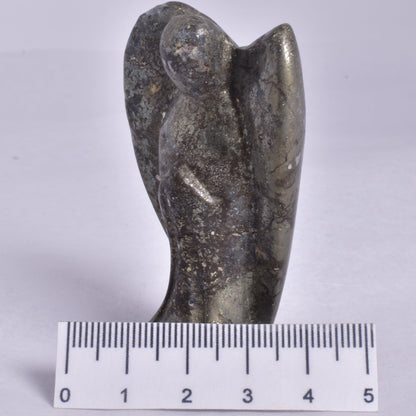 PYRITE ANGEL CARVING P94