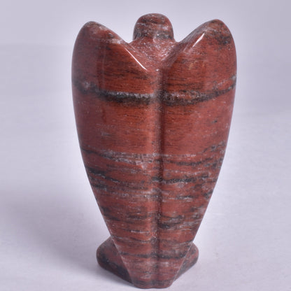 RED JASPER ANGEL CARVING P711