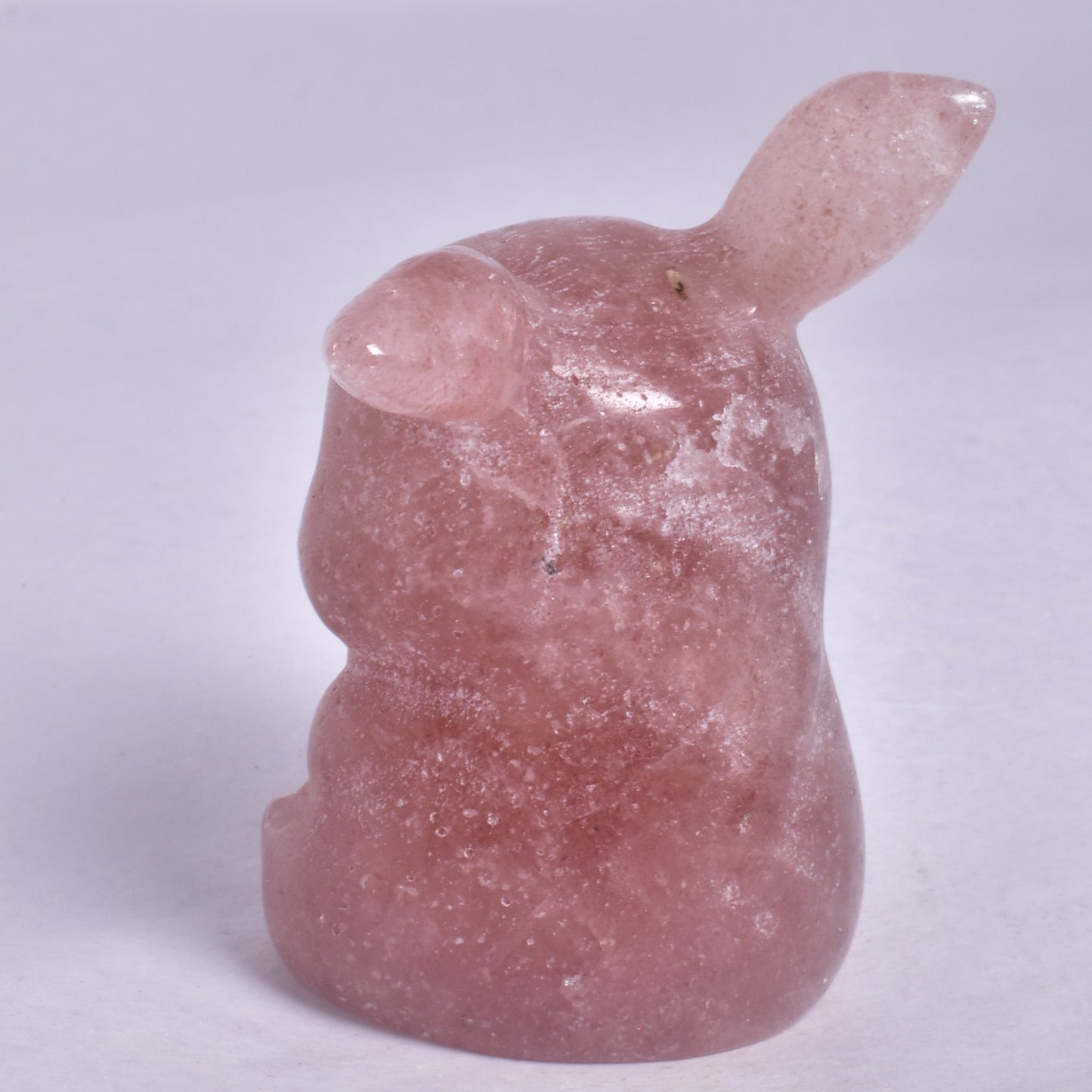 STRAWBERRY QUARTZ POKEMON PIKACHU CARVING P570