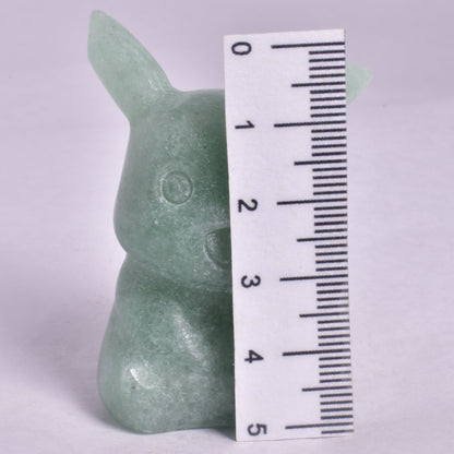GREEN AVENTURINE POKEMON PIKACHU CARVING P576