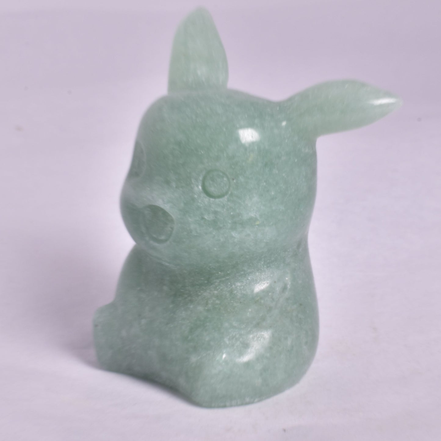 GREEN AVENTURINE POKEMON PIKACHU CARVING P576