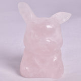 ROSE QUARTZ POKEMON PIKACHU CARVING P600
