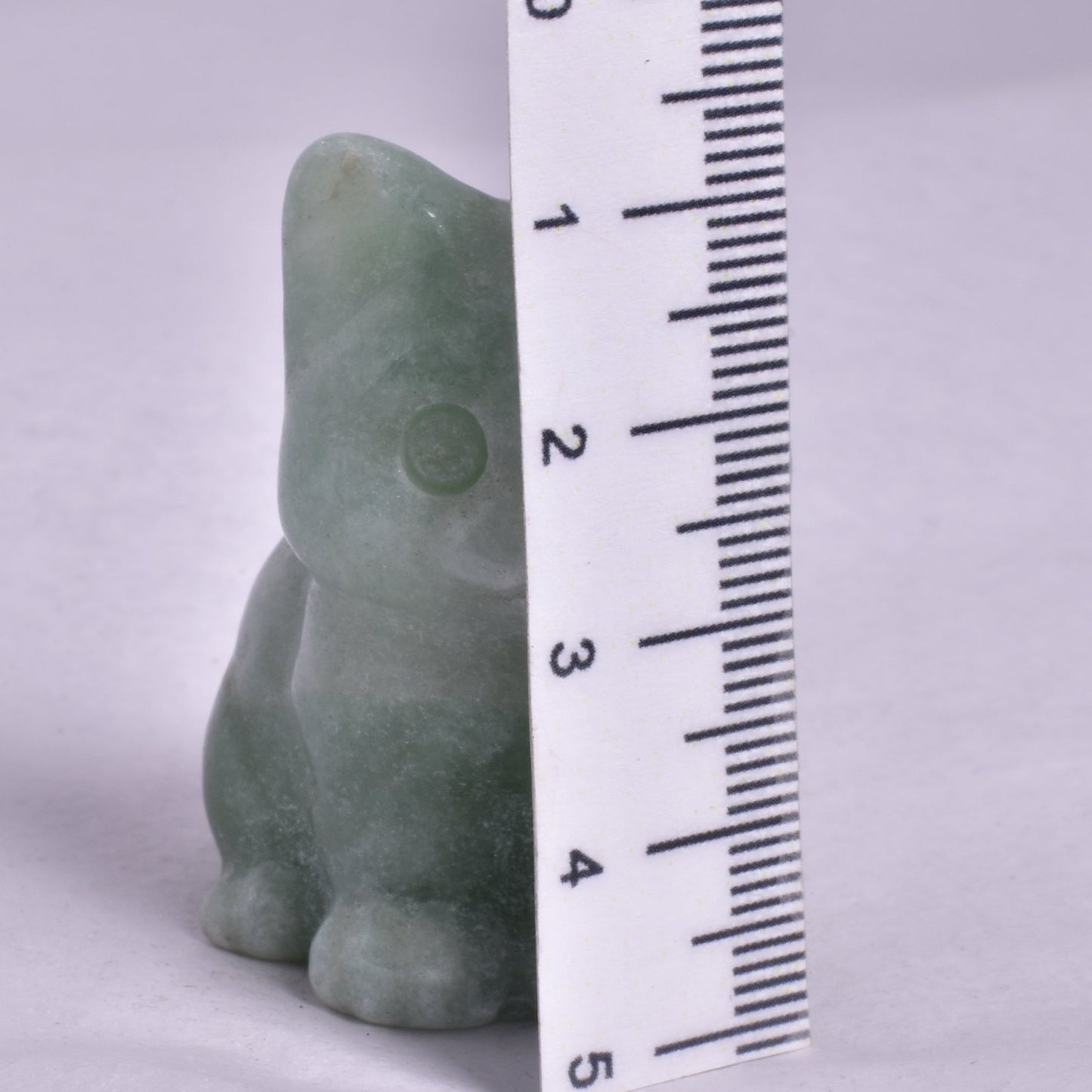 GREEN AVENTURINE CAT CARVING P699