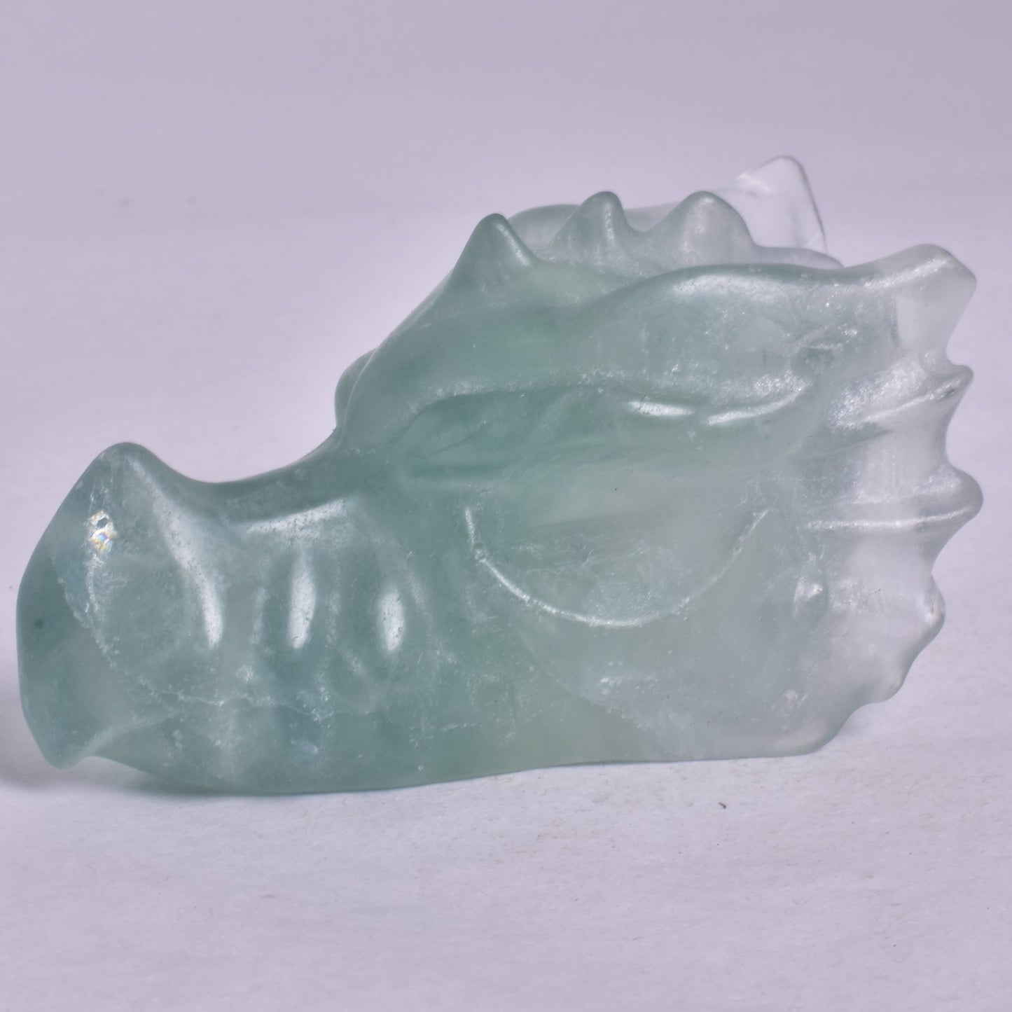 FLUORITE DRAGON HEAD CARVING P886