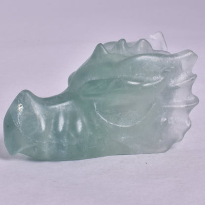 FLUORITE DRAGON HEAD CARVING P886