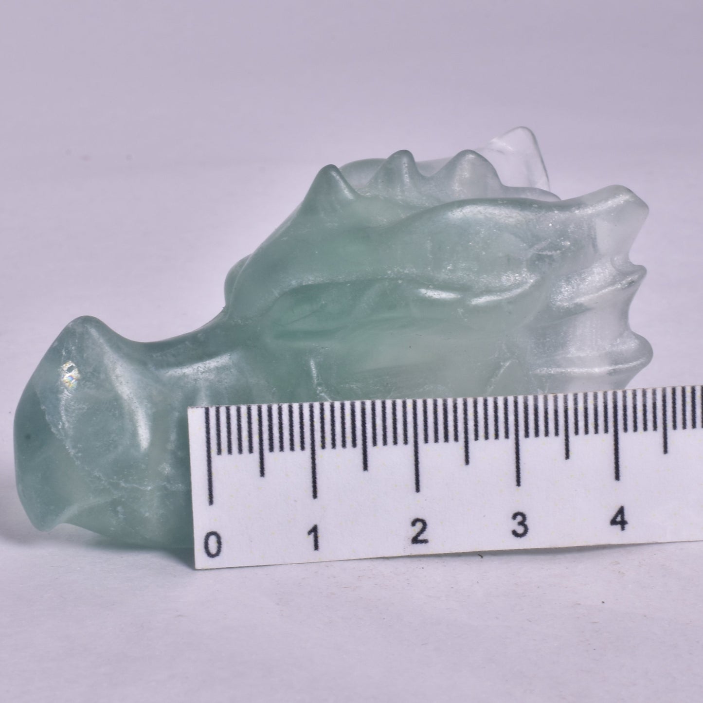 FLUORITE DRAGON HEAD CARVING P886