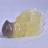 FLUORITE DRAGON HEAD CARVING P887