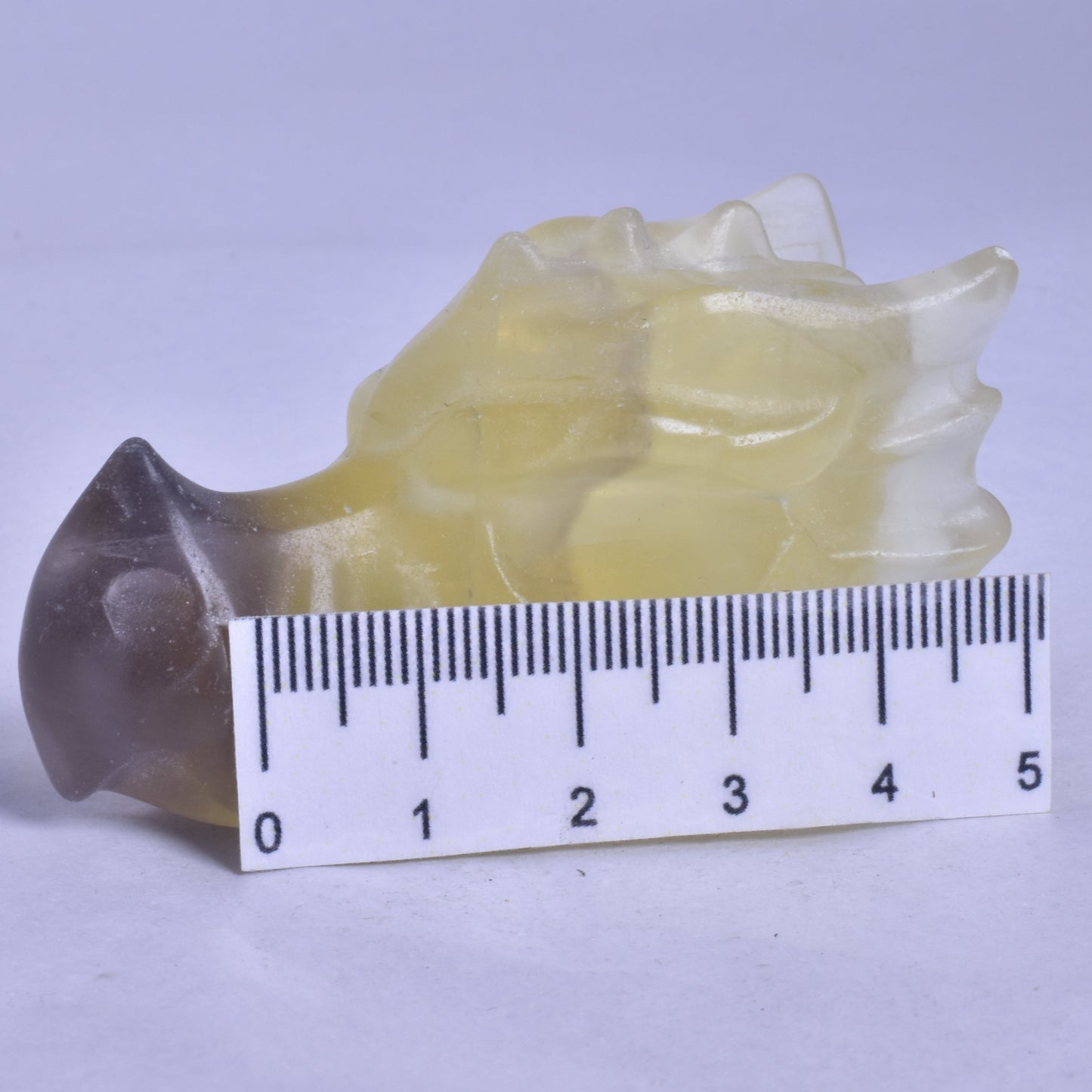 FLUORITE DRAGON HEAD CARVING P887