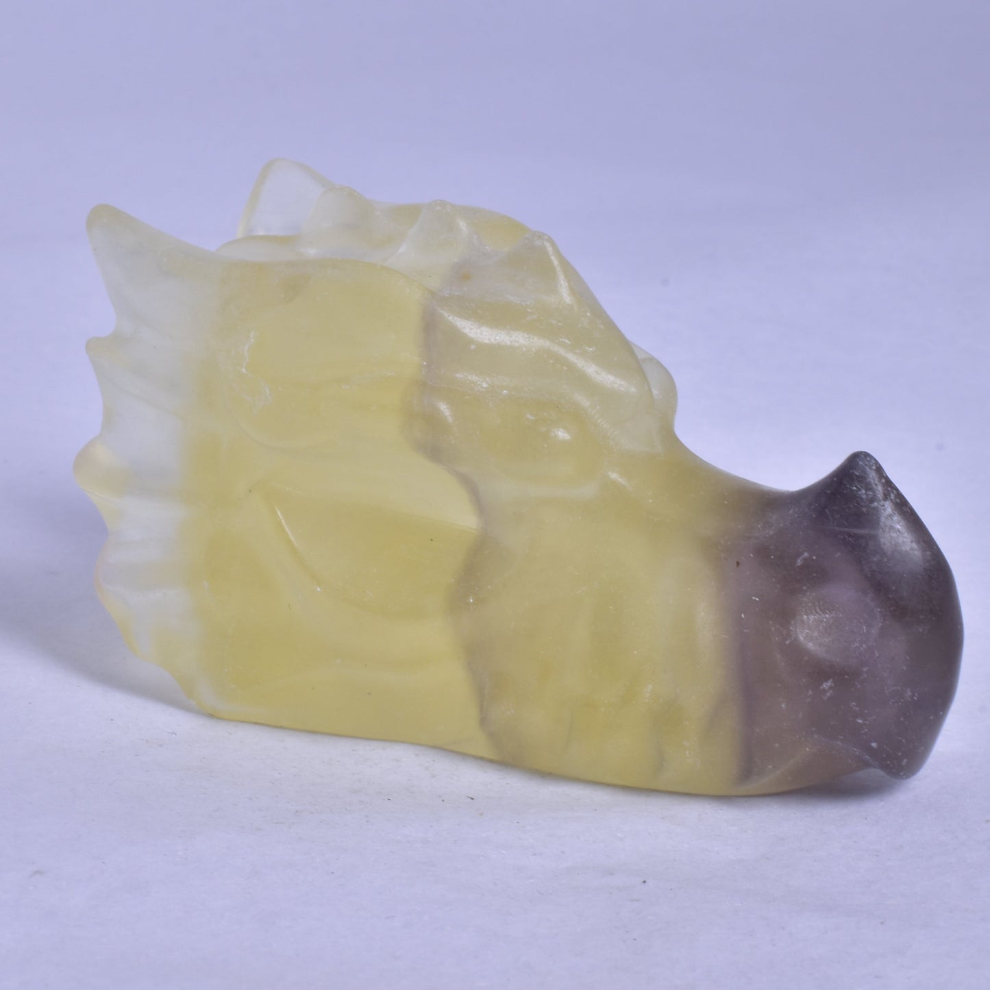FLUORITE DRAGON HEAD CARVING P887