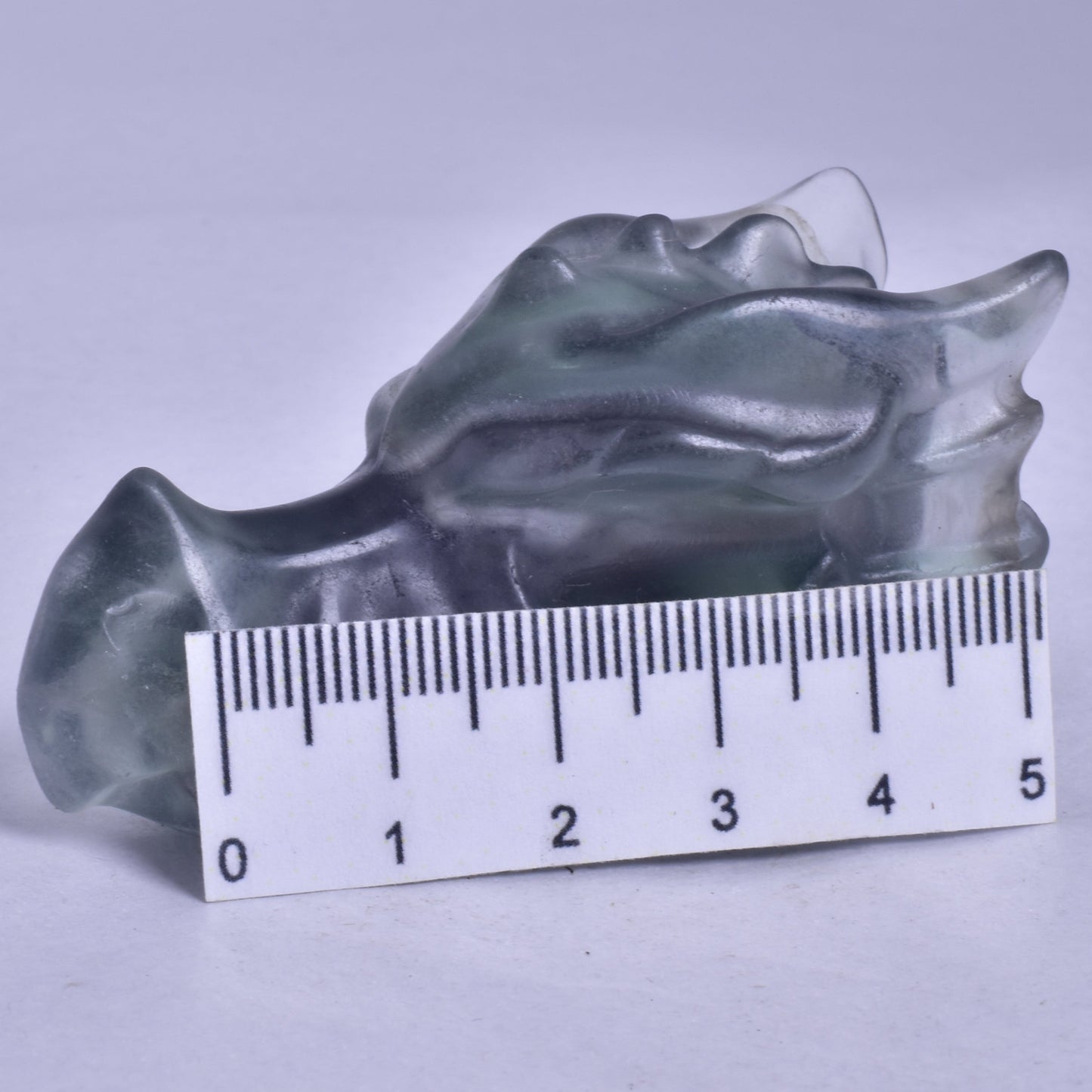 FLUORITE DRAGON HEAD CARVING P888