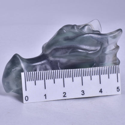 FLUORITE DRAGON HEAD CARVING P888