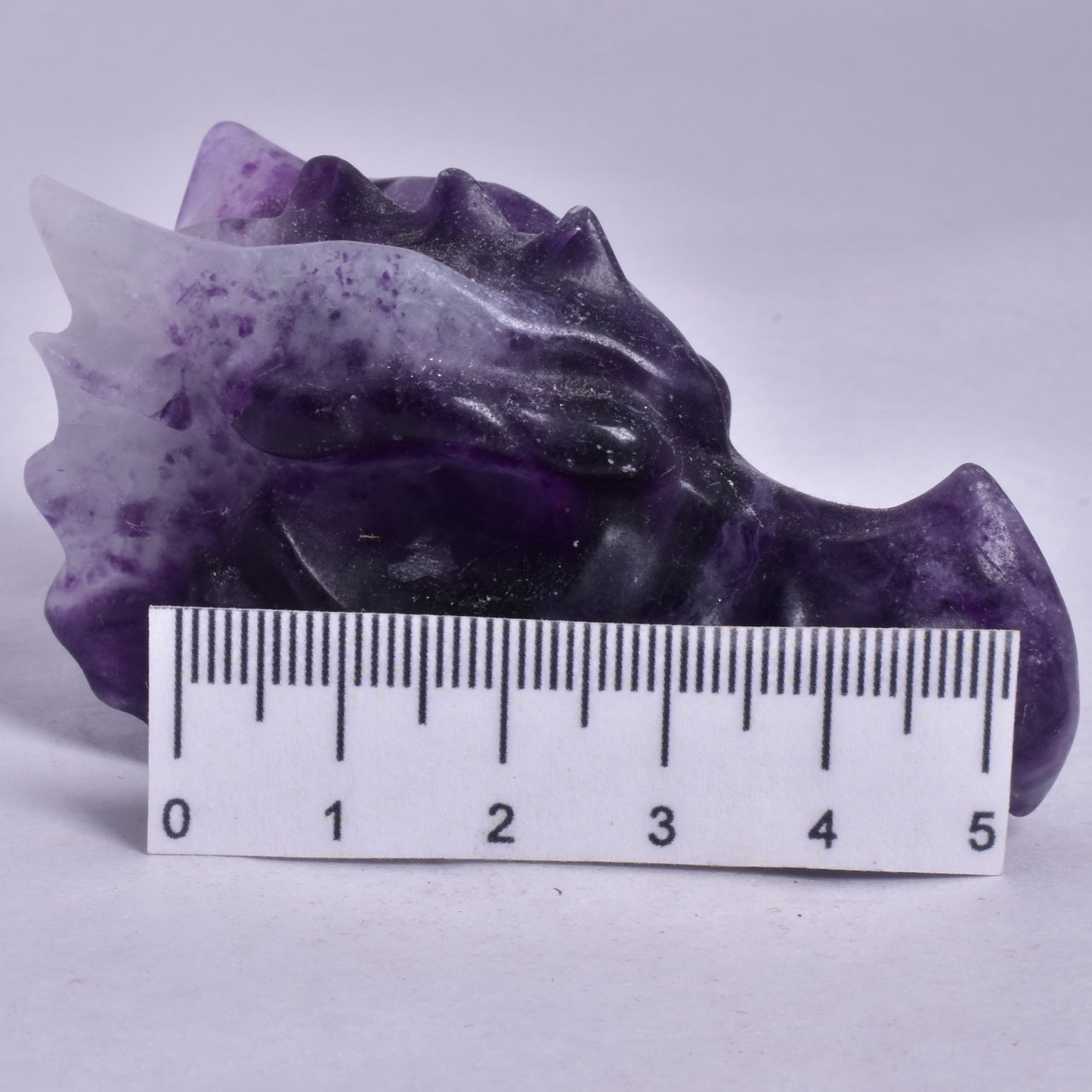 FLUORITE DRAGON HEAD CARVING P891