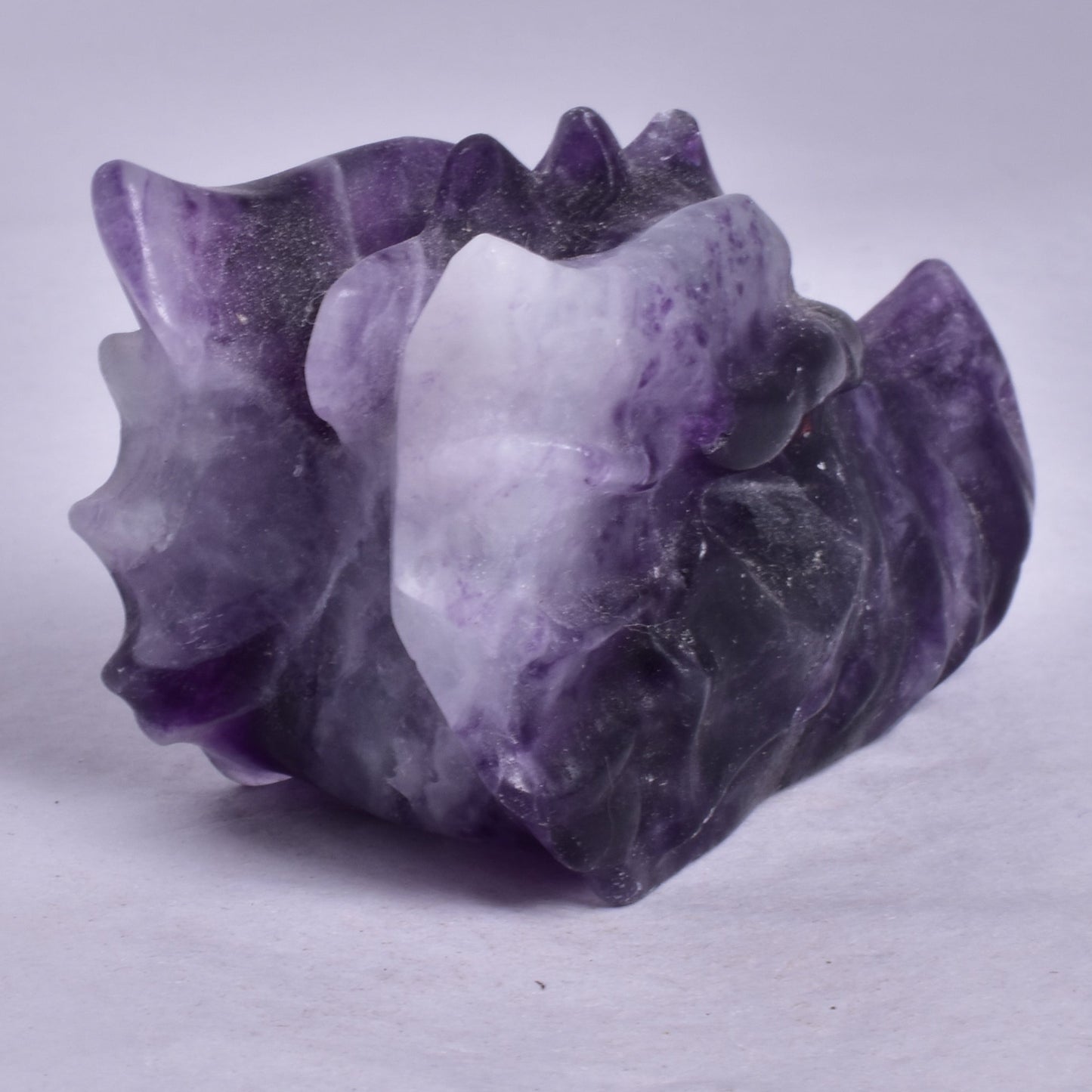 FLUORITE DRAGON HEAD CARVING P891