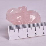 ROSE QUARTZ ELEPHANT CARVING P896