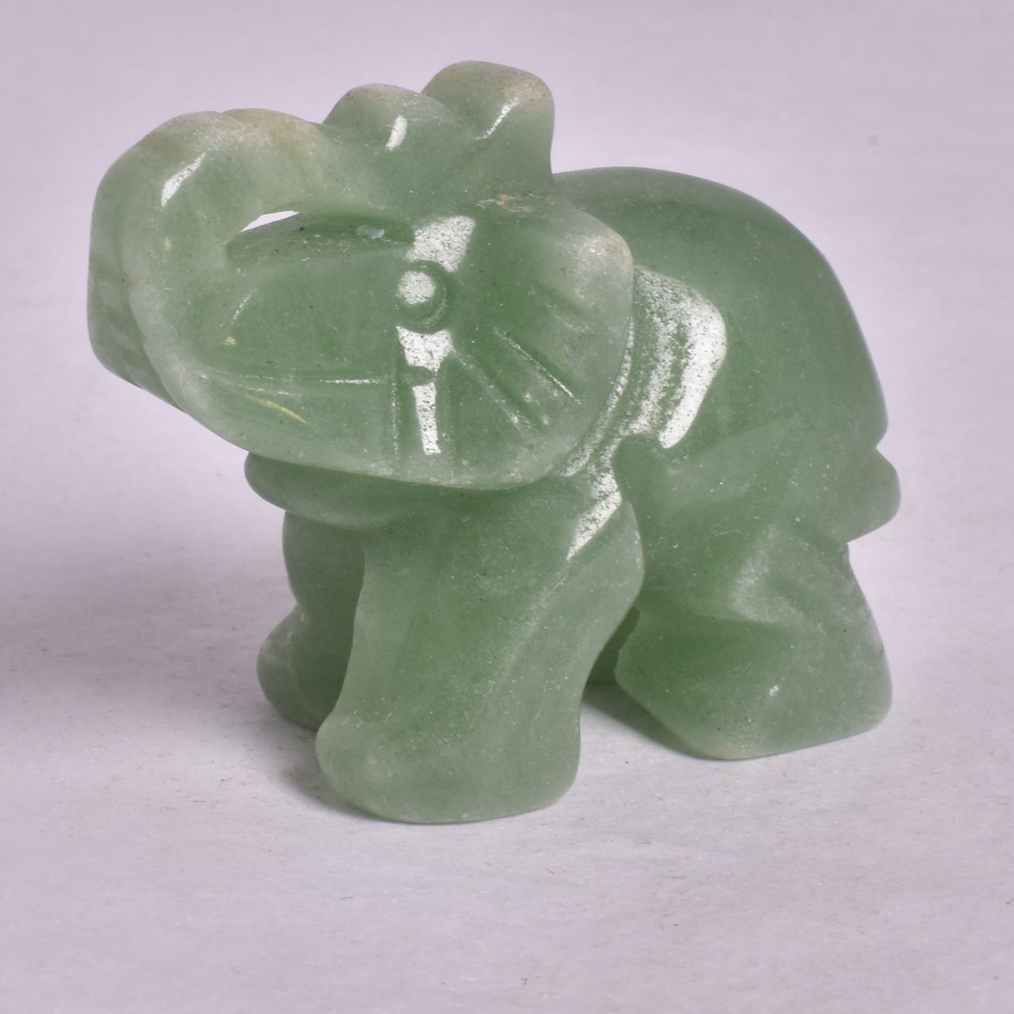 GREEN AVENTURINE ELEPHANT CARVING P813