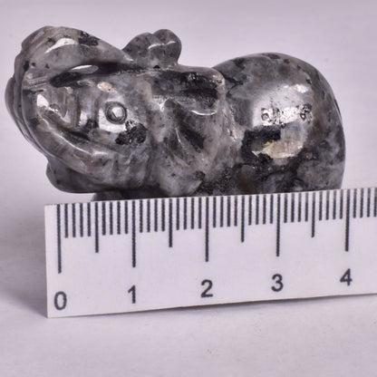 LARVIKITE ELEPHANT CARVING P820
