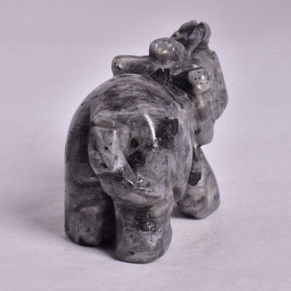 LARVIKITE ELEPHANT CARVING P820