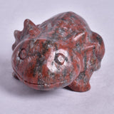 BRECCIATED JASPER AXOLTL CARVING P429