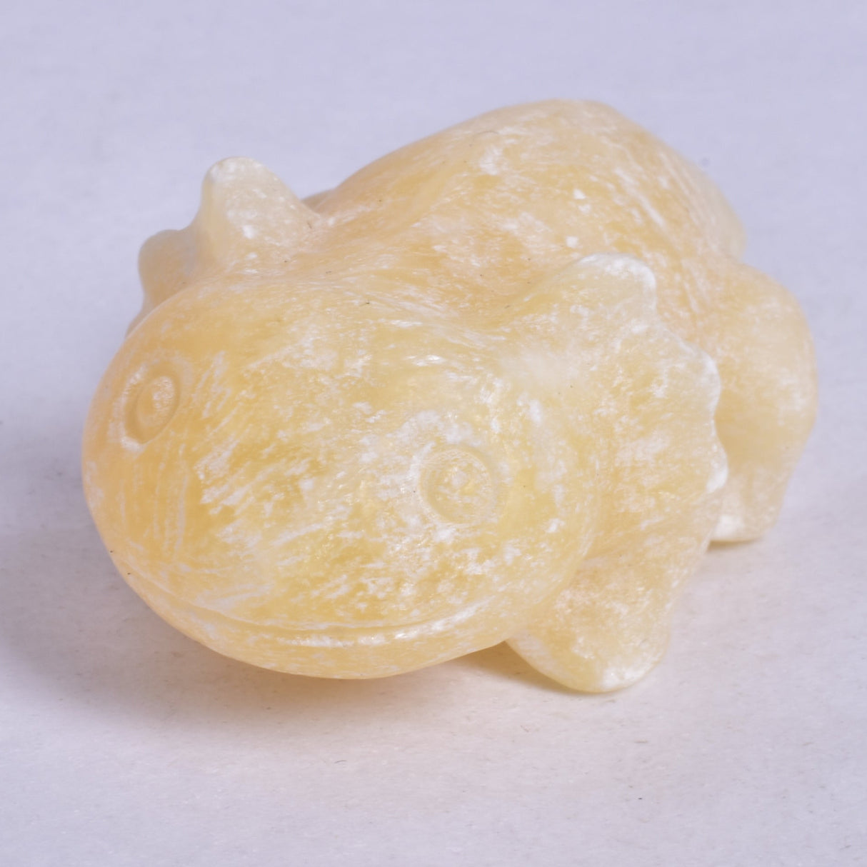 ORANGE CALCITE AXOLTL CARVING P422