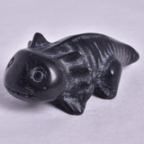 BLACK JASPER AXOLTL CARVING P421