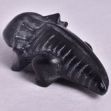 BLACK JASPER AXOLTL CARVING P421