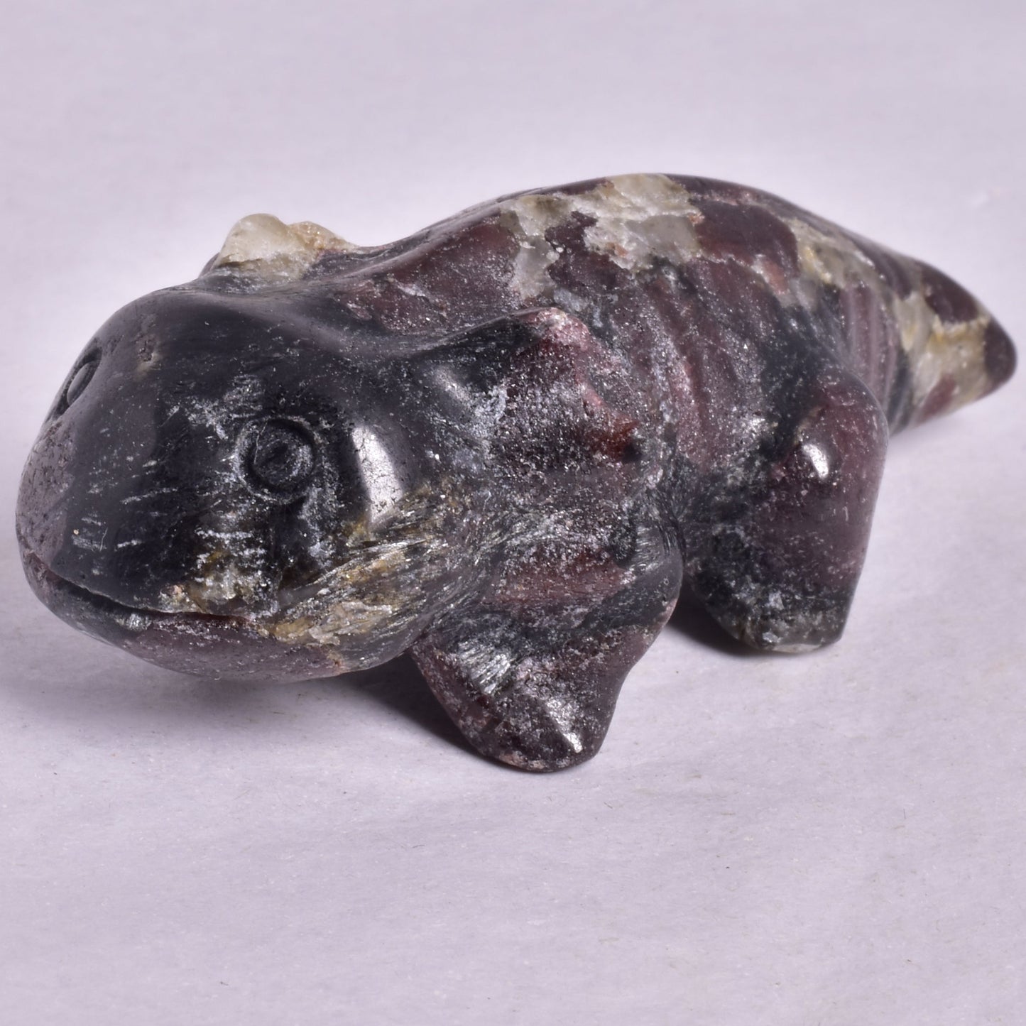ALMANDINE GARNET AXOLTL CARVING P1073