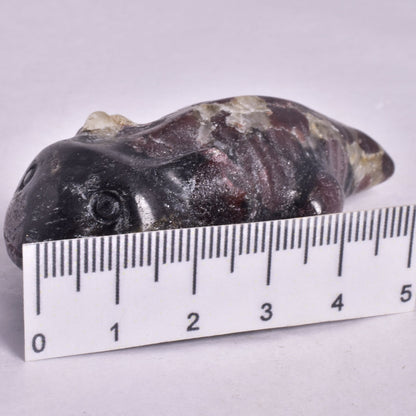 ALMANDINE GARNET AXOLTL CARVING P1073