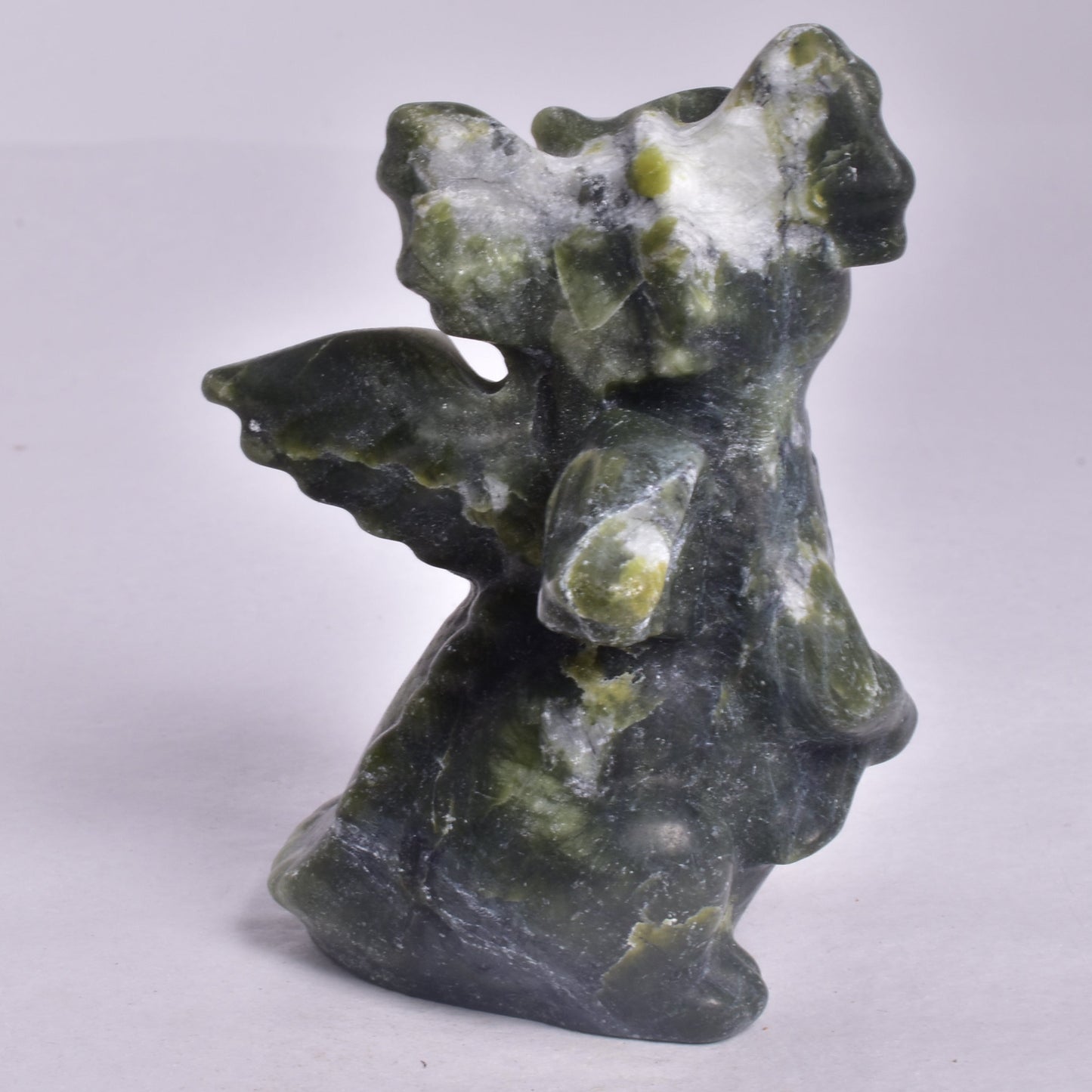 JADEITE BABY DRAGON CARVING P978
