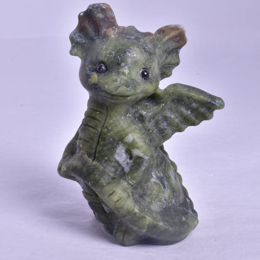 JADEITE BABY DRAGON CARVING P621
