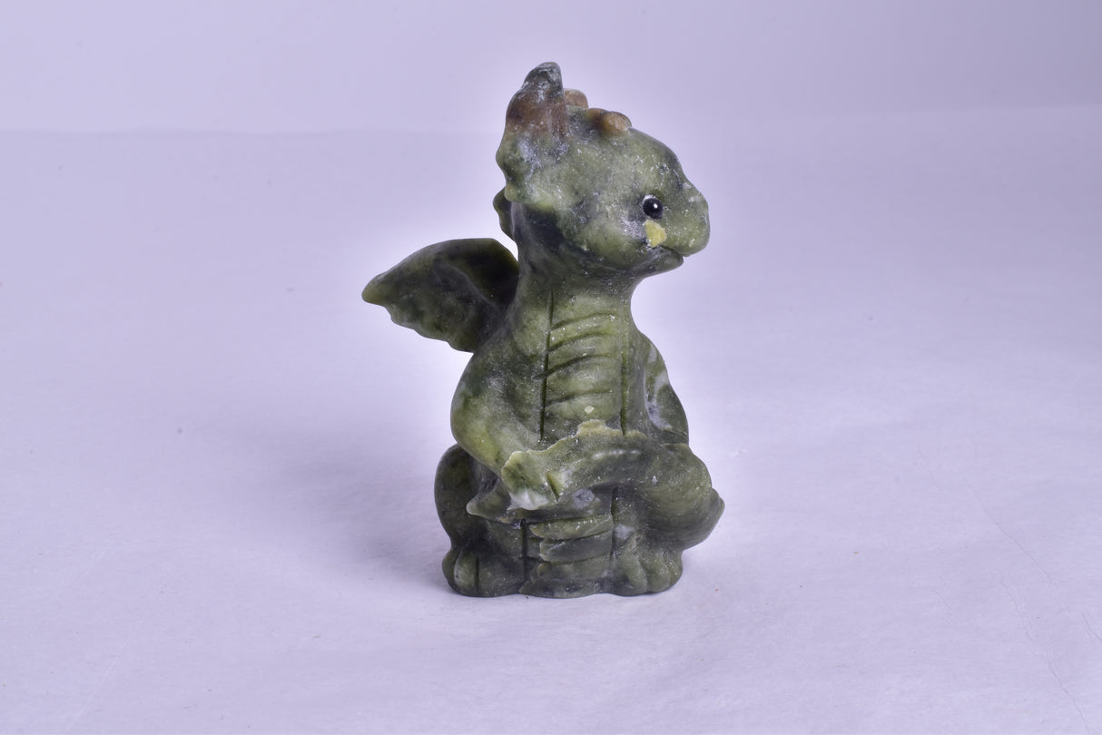 JADEITE BABY DRAGON CARVING P621