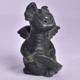 JADEITE BABY DRAGON CARVING P627