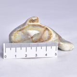BLUE ONYX  DOLPHIN CARVING P808