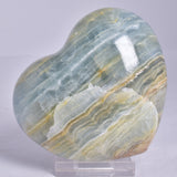 BLUE ONYX HEART CARVING P479