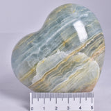 BLUE ONYX HEART CARVING P479