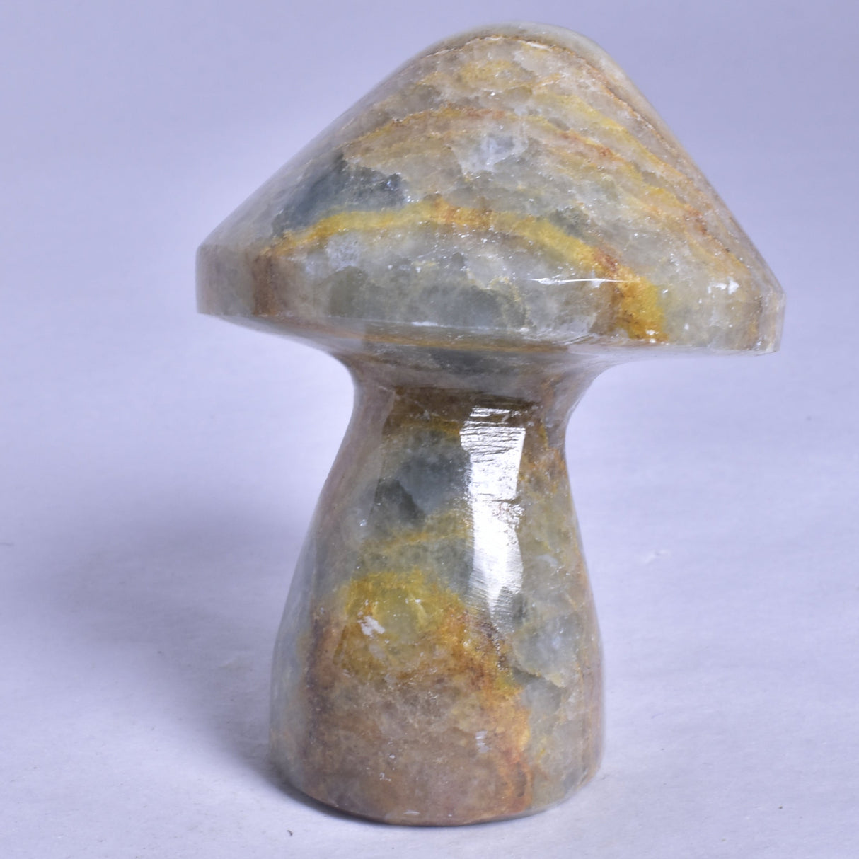 BLUE ONYX MUSHROOM CARVING P471