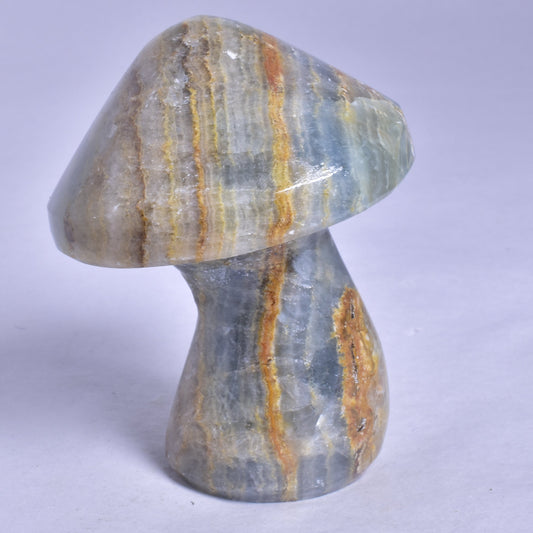 BLUE ONYX MUSHROOM CARVING P474